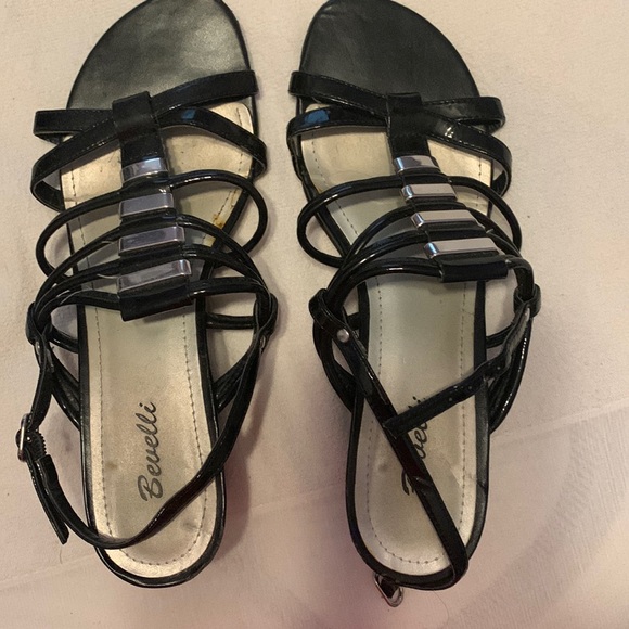 Black Bevelli sandals - Picture 1 of 3